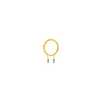 Przewód sieciowy SafetyNET p, Cat5e, PUR, żółty RAL1003, ekranowany, 4-pinowe złącze proste RJ45 (IP20), złącze proste RJ45 (IP20), długość przewodu: 0, 5m