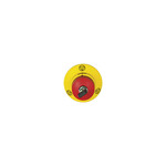 Przycisk E-Stop PITestop, IP65, przełącznik kluczykowy, z symbolem E-Stop i logo, śr. montażu 22, 3 mm
