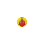 Przycisk E-Stop PITestop, IP65, z symbolem E-Stop i logo, śr. montażu 22, 3 mm