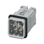 Wkładka stykowa, liczba biegunów: 5+PE, rozmiar: D7, styki mocy: 5, liczba przyłączy na biegun: 1, Pin, Przyłącze Push-in, 230 V, 16 A, 0,5 mmsup2/sup ... 2,5 mmsup2/sup, zastosowanie: Moc