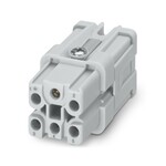 Wkładka stykowa, liczba biegunów: 5+PE, rozmiar: D7, styki mocy: 5, liczba przyłączy na biegun: 1, Gniazdo, Przyłącze Push-in, 230 V, 16 A, 0,5 mmsup2/sup ... 2,5 mmsup2/sup, zastosowanie: Moc