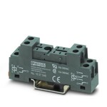 Gniazdo przekaźnikowe ECOR-1..., do przekaźników miniaturowych mocy lub przekaźników miniaturowych z 1 lub 2 zestykami przełącznymi, zacisk sworzniowy, do montażu na szynie NS 35/7,5.