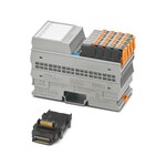 Axioline F, Cyfrowy moduł wejściowy, Wejścia cyfrowe: 16 (NAMUR), 8 V DC, technika przyłączeniowa: 2-przewodowa, Wersja do warunków ekstremalnych, prędkość transmisji w magistrali lokalnej: 100 Mb/s, stopień ochrony: IP20, wraz z modułem gniazda magistrali i wtykami Axioline F