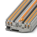 Złącze z odłącznikiem nożowym, z rozłącznikiem nożowym obróconym o 180°, napięcie znamionowe: 400 V, prąd znamionowy: 16 A, rodzaj przyłącza: zaciski Push-in, Przekrój znamionowy: 2,5 mmsup2/sup, przekrój: 0,14 mmsup2/sup - 4 mmsup2/sup, montaż: NS 35/7,5, NS 35/15, kolor: szary