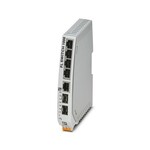 Wąski switch Ethernetowy, 5 portów RJ45 z szybkością 10/100/1000 Mb/s we wszystkich portach, automatyczne rozpoznawanie szybkości transmisji, funkcja autokrosowania i QoS
