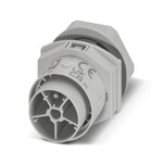 Przepust kablowy, do złącza, rodzaj przyłącza: zaciski Push-in, liczba biegunów: 4+PE, M25, Pin, 0,5 mmsup2/sup ... 2,5 mmsup2/sup, 600 V, 17,5 A, PA, szary, kodowanie: P