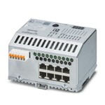 Managed Switch 2000 seria, 8 Porty RJ45 10/100 MBit/s, stopień ochrony: IP20, Temperatura otoczenia (praca): -40 °C ... 70 °C, Zakres napięcia zasilania: 19 V DC ... 32 V DC, PROFINET Conformance Class B, Rozszerzony zakres temperatur, Fabrycznie ustawiony tryb PROFINET, diody sygnalizacji stanu PROFINET, Proces rozwoju certyfikowany zgodnie z normą IEC 62443-4-1, Certyfikat produktu wg IEC 62443-4-2