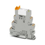 PLC-INTERFACE stanowi ochronę przed prądami i napięciami zakłóceniowymi po stronie sterowania. Składa się z gniazda przekaźnikowego z przyłączami Push-in i wtykowego przekaźnika miniaturowego z zestykiem mocy do 2x 8 A, 2 zestyki przełączne, napięcie wejściowe 120 V AC