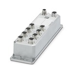 Unmanaged Switch 1600 seria, 8 Porty M12 10/100 MBit/s, stopień ochrony: IP65/IP66/IP67, Temperatura otoczenia (praca): -40 °C ... 75 °C, Zakres napięcia zasilania: 9 V DC ... 57 V DC, Rozszerzony zakres temperatur