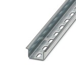 Szyna DIN z otworami, Wariant opakowania po 25 sztuk (50 m), analogiczna jak wg EN 60715, materiał: Stal, ocynkowana, Profil standardowy, kolor: srebrny