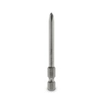 Końcówka wkrętakowa, plus-minus PH/szczelinowy, nasadka E6,3-1/4, wielkość: PH 1 x 70 mm, hartowana, odpowiedni do uchwytów wykonanych zgodnie z normą DIN 3126-F 6,3 / ISO 1173