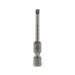 Końcówka wkrętakowa, szczelinowy, nasadka E6,3-1/4, wielkość: 0,6 x 3,5 x 50 mm, hartowana, odpowiedni do uchwytów wykonanych zgodnie z normą DIN 3126-F 6,3 / ISO 1173