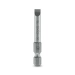 Bit do śrub, rowek, napęd E6,3-1/4, rozmiar: 1,0 x 5,5 x 50 mm, ciągliwo-twardy, pasujący do uchwytu wg DIN 3126-F 6,3 / ISO 1173