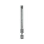 Końcówka wkrętakowa, szczelinowy, nasadka E6,3-1/4, wielkość: 1,2 x 6,5 x 70 mm, hartowana, odpowiedni do uchwytów wykonanych zgodnie z normą DIN 3126-F 6,3 / ISO 1173