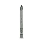 Końcówka wkrętakowa, krzyżowy PH, nasadka E6,3-1/4, wielkość: PH 2 x 70 mm, hartowana, odpowiedni do uchwytów wykonanych zgodnie z normą DIN 3126-F 6,3 / ISO 1173