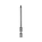 Końcówka wkrętakowa, krzyżowy PZ, nasadka E6,3-1/4, wielkość: PZ 1 x 70 mm, hartowana, odpowiedni do uchwytów wykonanych zgodnie z normą DIN 3126-F 6,3 / ISO 1173