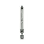 Końcówka wkrętakowa, krzyżowy PZ, nasadka E6,3-1/4, wielkość: PZ 2 x 70 mm, hartowana, odpowiedni do uchwytów wykonanych zgodnie z normą DIN 3126-F 6,3 / ISO 1173