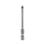 Końcówka wkrętakowa, plus-minus PZ/szczelinowy, nasadka E6,3-1/4, wielkość: PZ 1 x 70 mm, hartowana, odpowiedni do uchwytów wykonanych zgodnie z normą DIN 3126-F 6,3 / ISO 1173