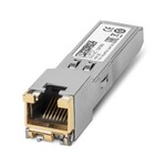 Moduł wtykany o wąskiej obudowie oferuje interfejs RJ45 z szybkością transmisji danych 10/100 Mb/s