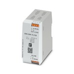 Filtr EMC (filtr sieciowy) do jednofazowych systemów AC i DC (napięcie znamionowe: do 230 V AC, do 220 V DC), do montażu na szynie NS 35, prąd znamionowy: 6 A