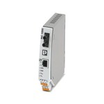 Konwerter światłowodowy z przyłączem ST-(B-FOC) (1310 nm) dla 100Base-TX do światłowodu wielomodowego, możliwość montażu na szynie, rozszerzony zakres temperatur, redundantny zasilacz.