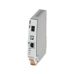 Konwerter światłowodowy z przyłączem LC Duplex (1310 nm) dla 100Base-TX do światłowodu wielomodowego, możliwość montażu na szynie, rozszerzony zakres temperatur, redundantny zasilacz.