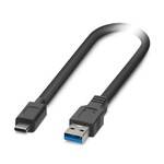 Kabel USB, rodzaj: USB-A, stopień ochrony: IP20, długość kabla: 0,3 m, liczba biegunów: 9, 5 Gb/s, wyprowadzenie kabla: proste, USB 3.2 Gen. 1