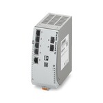 Switch ethernetowy PoE++, wg IEEE 802.3af/at/bt, z pięcioma portami PoE RJ45 z szybkością 10/100/1000 Mbit/s we wszystkich portach, dwoma portami SFP, automatycznym rozpoznawaniem szybkości transmisji, funkcją autokrosowania i QoS. 90 W na port z budżetem mocy 240 W