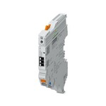 Moduł zasilający z wyjściem statusu i wejściem do zasilania systemu wyłączników CAPAROC 12 lub 24 V DC. Dopuszczenie EX e dla strefy 2. Do montażu na szynie DIN za pomocą szyn zbiorczych CAPAROC.