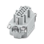 Wkładka stykowa, liczba biegunów: 10+2 PE, rozmiar: B10, liczba przyłączy na biegun: 1, Gniazdo, Przyłącze Push-in, 500 V, 16 A, 0,14 mmsup2/sup ... 2,5 mmsup2/sup, zastosowanie: Moc, montaż Click-in bez narzędzi