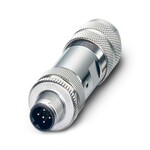 Złącze do transmisji danych, PROFIBUS, INTERBUS, 5-bieg., ekranowany, Wtyki proste M12, kodowanie: B, Przyłącze śrubowe, elementy gwintowane: Odlew ciśnieniowy, niklowany, dławnica kablowa Pg11, zewnętrzna średnica przewodu 8 mm ... 10 mm