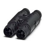 Rozdzielacz H QUICKON, czarny, 4-pinowy+PE, 2,5 mmsup2/sup ... 6,0 mmsup2/sup/690 V/40 A, bez nakrętki QUICKON.