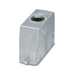 Obudowy wtyku B24, do pałąka wzdłużnego, materiał: odlew aluminiowy ciśnieniowy, odporny na wodę morską, odejście kabla: 1, proste, 1x M40, wysokość: 76 mm, dławnica kablowa: bez, Standard