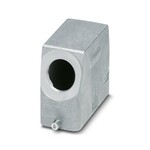 Obudowy wtyku B16, do pałąka wzdłużnego, materiał: odlew aluminiowy ciśnieniowy, odporny na wodę morską, odejście kabla: 1, boczne, 1x M32, wysokość: 76 mm, dławnica kablowa: bez, Standard