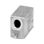 Obudowy wtyku B16, do pałąka wzdłużnego, materiał: odlew aluminiowy ciśnieniowy, odporny na wodę morską, odejście kabla: 1, boczne, 1x Pg21, wysokość: 60 mm, dławnica kablowa: bez, Standard
