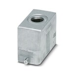 Obudowy wtyku B16, do pałąka wzdłużnego, materiał: odlew aluminiowy ciśnieniowy, odporny na wodę morską, odejście kabla: 1, proste, 1x M32, wysokość: 60 mm, dławnica kablowa: bez, Standard