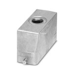 Obudowy wtyku B24, do pałąka wzdłużnego, materiał: odlew aluminiowy ciśnieniowy, odporny na wodę morską, odejście kabla: 1, proste, 1x M25, wysokość: 60 mm, dławnica kablowa: bez, Standard