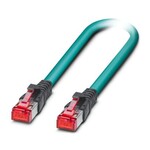Kabel krosowe, stopień ochrony: IP20, długość kabla: 2 m, liczba biegunów: 8, 10 Gb/s, CAT6subA/sub, rodzaj przyłącza: Zacisk Pierce, Ethernet, 2x2xAWG26/7, S/FTP, morski RAL 5021