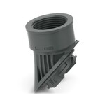 Adapter gwintowany z tworzywa sztucznego z połączeniem bagnetowym, do obudowy serii EVO B, gwint M40
