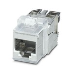 Wkładka żeńska RJ45, rodzaj: RJ45, stopień ochrony: IP20, liczba biegunów: 8, 10 Gb/s, CAT6subA/sub, materiał: Metal, rodzaj przyłącza: Przyłącze IDC, przekrój przyłącza: AWG 26- 22, wyprowadzenie kabla: proste, Wersja Keystone do użycia z ramką montażową IP20 lub do bezpośredniego montażu w ściance obudowy, Ethernet