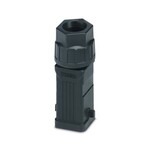 Obudowy wtyku D7, do pałąka wzdłużnego, materiał: PA, odejście kabla: 1, proste, M25, wysokość: 81,8 mm, dławnica kablowa: z, Standard