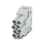 Moduł wkładki stykowej, liczba biegunów: 8, styki mocy: 8, styki sterujące: 0, Gniazdo, Przyłącze Push-in, 400 V, 16 A, 0,5 mmsup2/sup ... 2,5 mmsup2/sup, zastosowanie: Moc