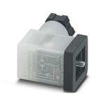 Wtyk zaworowy, Uniwersalny, 3-bieg., Wtyk zaworowy C (8 mm), Przyłącze śrubowe, dławnica kablowa M12, zewnętrzna średnica przewodu 4 mm ... 6 mm
