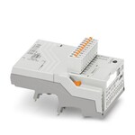 Moduł podstawowy PLC logic ze złączem RS-485, do komunikacji z Modbus/RTU, z 16 wejściami/wyjściami, podłączany wtykowo do 8 cyfrowych lub analogowych złączek szynowych PLC-INTERFACE, możliwość rozbudowy do 48 wejść/wyjść, zegar czasu rzeczywistego, gniazdo Micro USB, gniazdo na moduł pamięci i adapter Bluetooth, przyłącze Push-in