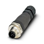 Wtyk czujnika/urządzenia wyk., prosty, 5-biegun., M12, kod A, złącze śrubowe, część radełkowana z metalu, dławnica kablowa Pg7 SKINTOP®