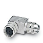 Gniazdo przyłączeniowe M16, 14-polowe, dowolnie konfigurowane, z przyłączem lutowniczym, kątowe, do przewodów o średnicy 6,0 mm ... 8,0 mm