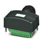 Pokrywa przyłączeniowa, zastosowanie: Skrzynka czujnika/siłownika, rodzaj przyłącza: Gniazdo M12 Metal / QUICKON, Ilość gniazd: 8, przyporządkowanie gniazd: podwójne, wskaźnikiem stanu: nie. przyłącze przewodów zbiorczych: Wtykane przyłącze śrubowe 180°, PUR/PVC, długość przewodów: 10 m, ekranowanie: nie