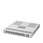 Managed TSN Switch 5000 seria, 16 Porty RJ45 10/100/1000 Mb/s, 4 SFP+-porty 1000/10000 MBit/s, 8 Combo-Ports, stopień ochrony: IP20, Temperatura otoczenia (praca): -10 °C ... 60 °C, Zakres napięcia zasilania: 100 V AC ... 240 V AC, PROFINET Conformance Class B, Proces rozwoju certyfikowany zgodnie z normą IEC 62443-4-1, Zgodność z normą IEC 62443-4-2