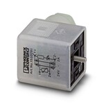 Wtyk zaworowy, Uniwersalny, 3-bieg., Wtyk zaworowy A, Przyłącze śrubowe, dławnica kablowa Pg9, zewnętrzna średnica przewodu 6 mm ... 8 mm