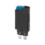 1-kanałowy, termiczny wyłącznik do ochrony odbiorników przy 250 V AC / 72_V_DC w przypadku przeciążenia. Do instalacji na złączkach bezpiecznikowych i interfejsach dla bezpieczników wtykowych płaskich typu C zgodnie z normą ISO 8820-3. Ze stałym prądem znamionowym: 5 A